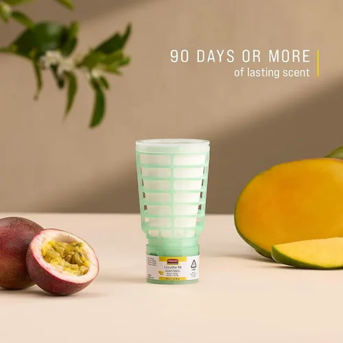 Miniatura 2 de Rubbermaid CirculAir 90 (TCell) - Recambio de ambientador y desodorante sólido, aroma a flor de mango, 6/caja (FG402369)