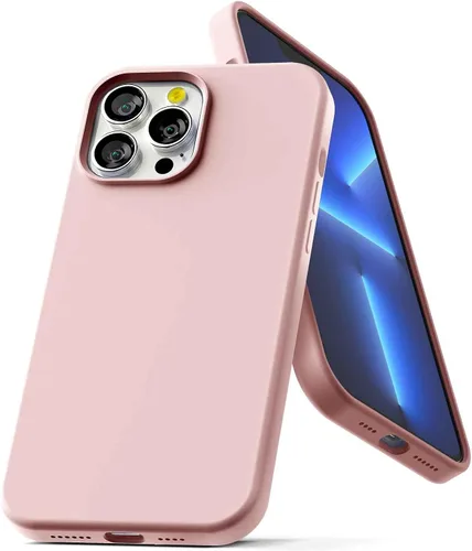 GOOSPERY Funda de silicona líquida compatible con iPhone 13 Pro Max, protección de cuerpo completo, suave al tacto, a prueba de golpes, con forro de