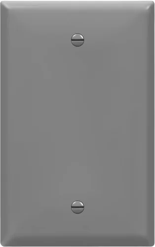 Miniatura 11 de ENERLITES - Placas para pared de dispositivo en blanco, acabado brillante, cubiertas de salida en blanco de tamaño mediano, 1 banda, 4.88 x 3.11