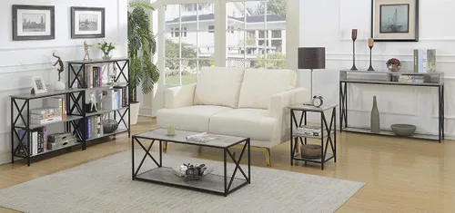 Miniatura 7 de Convenience Concepts Mesa de centro con estante, abedul sintético