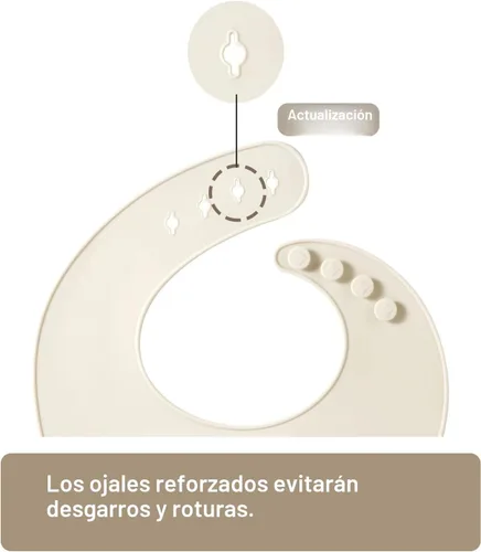 Miniatura 6 de PandaEar Set of 3 Silicone Baby Bibs Waterproof, Soft, Unisex, 10-72 Months