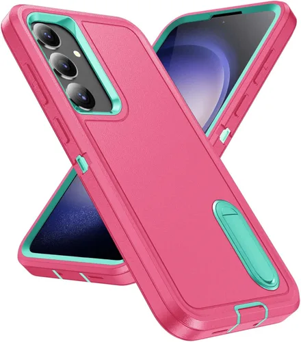 Miniatura 15 de IDweel Funda para Galaxy S22, para Galaxy S22 con soporte, protección resistente a prueba de golpes, antiarañazos, funda dura de estudio para Galaxy