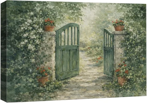Miniatura 36 de wall26 Prado con álamos por Claude Monet - Arte moderno impresionista, arte en lienzo para el hogar, 12 x 18 pulgadas