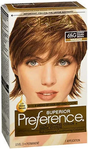 Miniatura 16 de L'Oreal Paris Superior Preference Fade-Defying + Shine - Tinte permanente para el cabello, rubio rosado medio 8RB, paquete de 1, tinte para el 8RB
