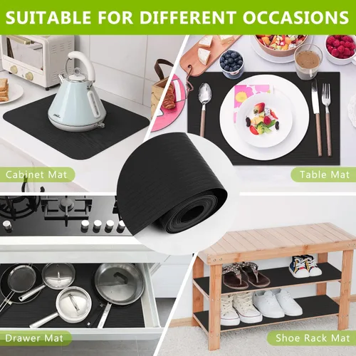 Miniatura 6 de Revestimiento de cajón de estante para armarios de cocina, revestimientos duraderos para estanterías de despensa para caja de herramientas, armario