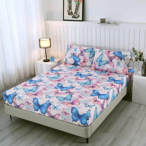 Miniatura 10 de SDIII Sábanas bajeras con bolsillos profundos para jugadores de microfibra suave color blanco, incluye 2 fundas de almohada, juego de sábanas