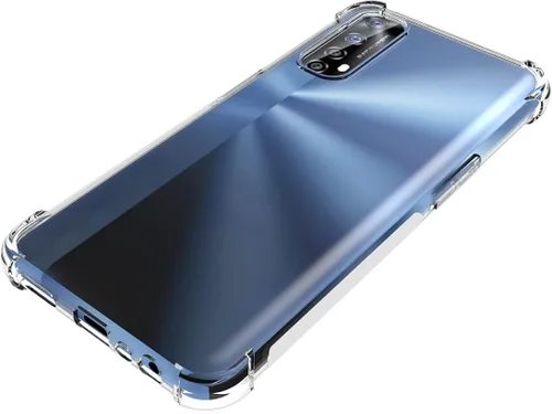 Miniatura 5 de USTIYA para Realme 7 caso TPU transparente cuatro esquinas cubierta transparente suave funda