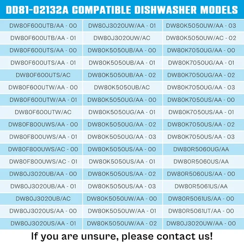 Miniatura 6 de Pestillo de puerta mejorado DW80R2031US DW80F800UWS, DD81-02132A DD81-01549A DD81-01629A Pestillo de puerta de lavavajillas para Sam.Sung DW80