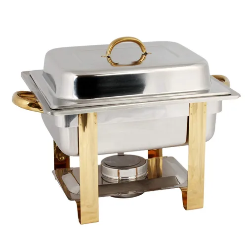 Miniatura 2 de Juego de sartenes TigerChef con detalles dorados, Plateado, 1