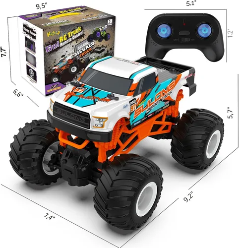 Miniatura 6 de Camión monstruo RC a escala 1:16 - Camión todo terreno de 2.4GHz para niños de 4 a 12 años, camión RC todoterreno de 20 Km/h, regalo de Navidad