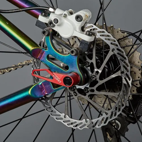 Miniatura 8 de Juego de brochetas de liberación rápida mejorado de titanio para bicicleta de carretera MTB Rojo para MTB