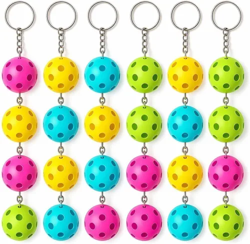 Miniatura 10 de Juego de llaveros de pickleball 8/16/24/48 - Regalos únicos divertidos para mujeres, hombres y amantes - Accesorios de equipo a granel