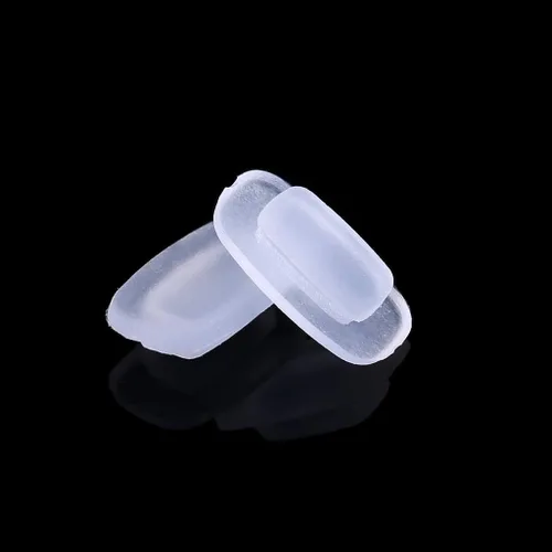 Miniatura 4 de 5 pares de almohadillas de nariz de silicona suave unisex con adhesivo de silicona para la nariz, almohadilla de nariz antideslizante para gafas
