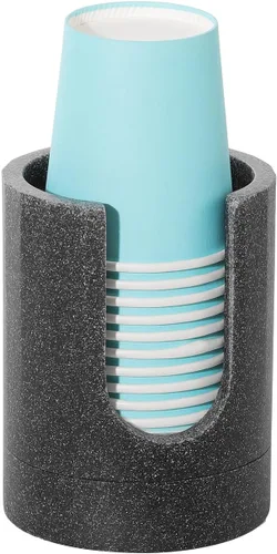 Miniatura 9 de Luxspire Dispensador de Vasos para Baño, Dispensador de Vasos Dixie de 3oz, Portavasos Dixie de Resina, Portavasos de Papel Desechable para Baño