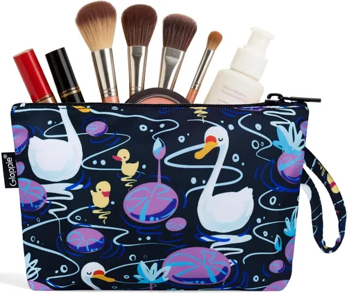 Miniatura 18 de Gloppie Bolsa de Maquillaje de Viaje Bolsas de Maquillaje para Mujeres Bolsa de Cosméticos Pequeña Bolsa de Maquillaje con Cremallera, S, Moda E
