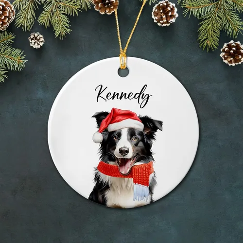 Miniatura 26 de Bichon Frise - Adorno de cerámica de Navidad 2025, adornos personalizados de Bichon Frise regalos para los amantes de los perros, bonito adorno