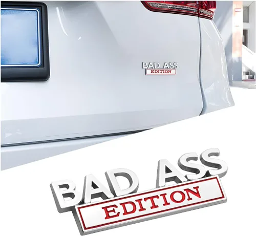 Miniatura 10 de Emblema de la edición Bad Ass para coche, calcomanía de guardabarros 3D con adhesivo 3M, accesorios para automóvil para la puerta trasera, parrilla