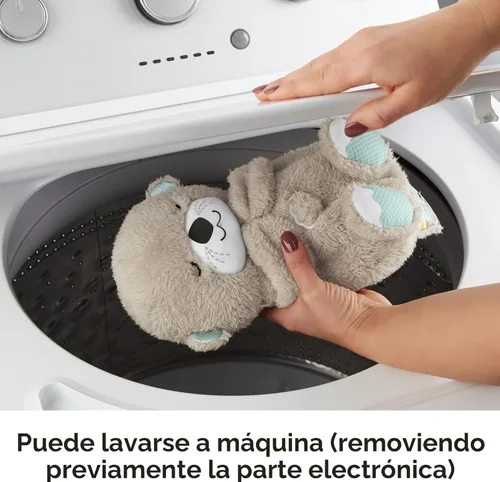 Miniatura 5 de Fisher-Price Juguete para bebé Soothe 'n Snuggle Otter - Máquina de sonido portátil de felpa con luces musicales y movimiento de respiración