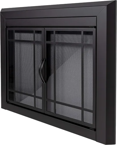 Miniatura 5 de Pantalla de vidrio para agradable fogata Hearth EA-5010 Easton, negro medianoche., EA-5012