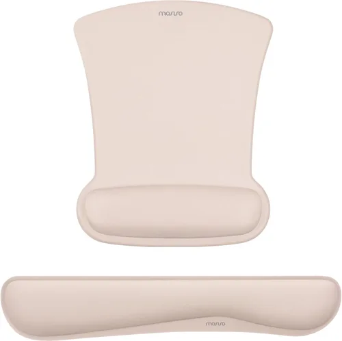 Miniatura 19 de MOSISO Juego de Reposamuñecas para Teclado y Mouse, Alfombrilla Ergonómica con Base Antideslizante para Alivio del Dolor en Casa/Oficina y Escritura