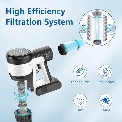Miniatura 5 de Paquete de 4 piezas de repuesto de filtros para aspiradora Tineco Pure ONE S15/S15 Essentials/S15 Pet Ex, 2 prefiltros y 2 filtros HEPA