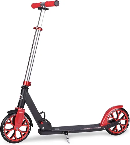 Miniatura 8 de Kick Scooter - Scooter portátil plegable para niños, diseño plegable ligero con alta visibilidad RGB iluminado LED en ruedas Rojo