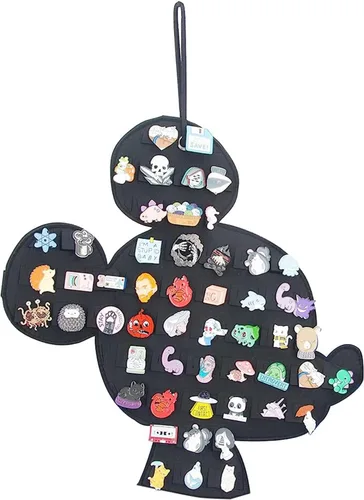 Miniatura 11 de Organizador Colgante de Broches Exhibidor de Alfileres Esmaltados Exhibidor de Broches Linda Forma de Dibujos Animados Soporte de Almacenamiento