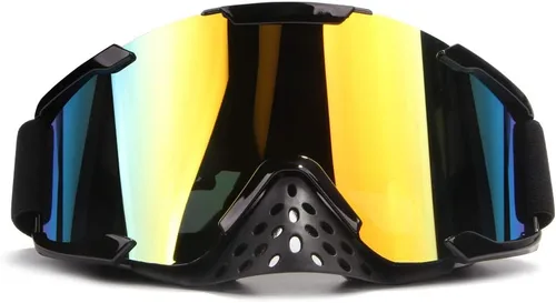 Miniatura 12 de Gafas de Motocicleta Motocross Dirt Bike Resistentes al Viento ATV A Prueba de Polvo Gafas de Carreras Resistentes a los Arañazos Gafas de Seguridad