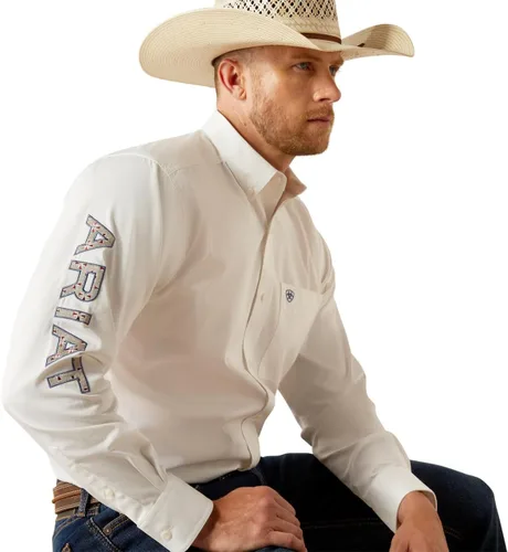 Miniatura 117 de Ariat Camisa de sarga con logotipo del equipo para hombre