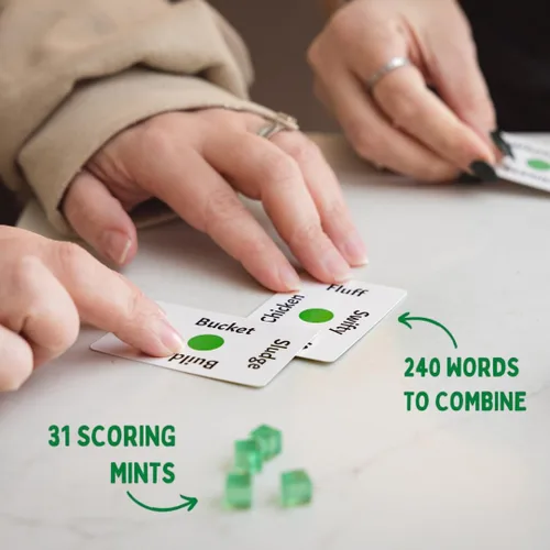 Miniatura 3 de Cheer Up Games Juego de cartas portátil Swearmints El juego de fiesta portátil que cabe en tu bolsillo, combina palabras tontas para crear
