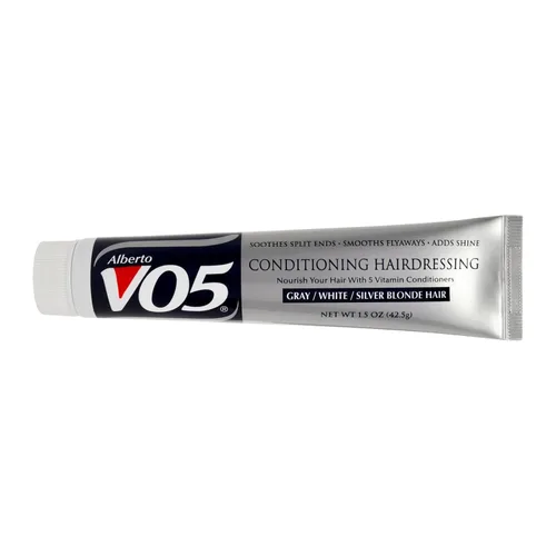 Alberto VO5 Acondicionador de peluquería para cabello rubio plateado y gris, blanco, producto de peinado acondicionador para el cabello, suaviza el