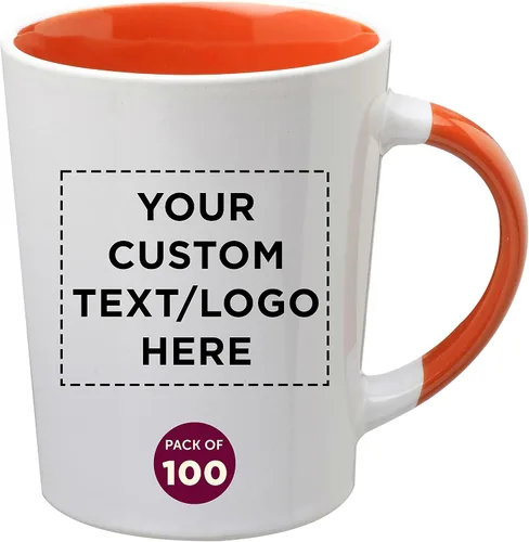 Miniatura 24 de Albany - Juego de 50 tazas de café con leche de cerámica personalizadas, 13 onzas, paquete personalizado a granel, perfectas para café, té, expreso