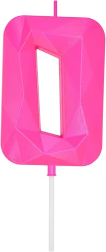 Miniatura 229 de DERVENTA Velas de cumpleaños con números grandes, 3D, color rosa, 3.7 pulgadas, decoración para tartas de fiesta, 1 pieza (número 3 rosa)