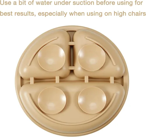 Miniatura 7 de PandaEar Paquete de 3 Platos para Niños Pequeños con 3 Cucharas, Plato de Succión Dividido 100% Silicona para Bebés, Sin BPA, Apto para Lavavajillas