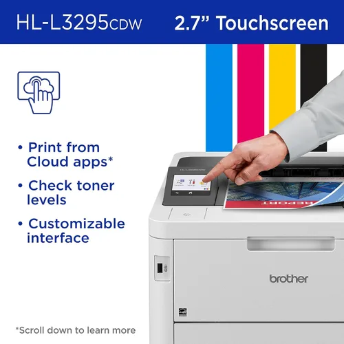 Miniatura 6 de Brother HL-L3295CDW Impresora Digital Compacta Inalámbrica a Color con Salida de Calidad Láser, Dúplex, NFC, Móvil y Ethernet Incluye Prueba