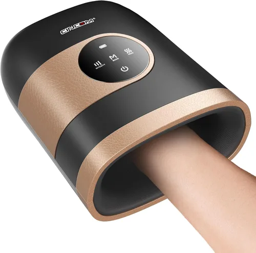 Miniatura 10 de CINCOM Masajeador de manos mejorado con calor y compresión para artritis y túnel carpiano, inalámbrico y recargable, regalos para mujeres Azul