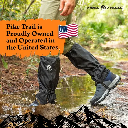 Miniatura 7 de Polainas ajustables para piernas Pike Trail - Polainas ligeras e impermeables para hombres y mujeres - Esenciales para senderismo ideales para caza