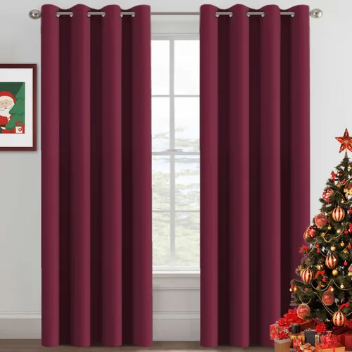 Miniatura 177 de H.VERSAILTEX - Cortinas blackout con aislamiento térmico y ojales en la parte superior, para patios, puertas correderas y división de habitaciones