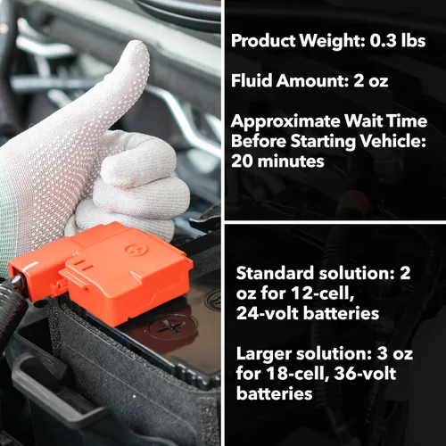 Miniatura 6 de Solder-It Charge-It Aditivo para Batería de Alta Resistencia Concentrado (60 ml), Desulfatador, Reactivador para Motocicleta, Carrito de Golf