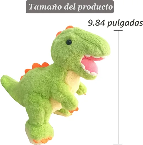 Miniatura 4 de Lindos Animales de Peluche de Dinosaurio Juguetes de Peluche, Peluches de Tiranosaurio de 9.84 Pulgadas, Grandes Regalos de Cumpleaños para Niños