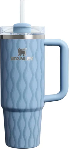 Miniatura 137 de Stanley Quencher H2.0 - Vaso de acero inoxidable con asa, pajilla y tapa FlowState giratoria de 3 posiciones; aislamiento térmico, sin BPA; apto
