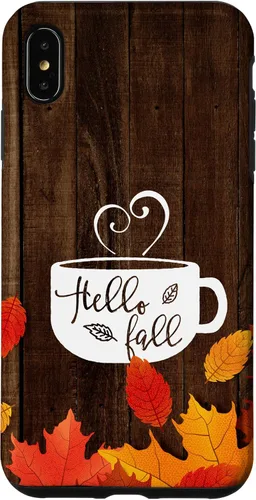 Miniatura 11 de Hello Fall - Taza de café para iPhone 16, diseño de hojas de otoño