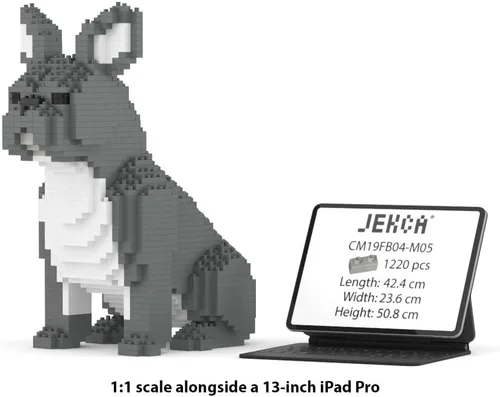 Miniatura 5 de JEKCA Bulldog francés 04S-M03 Bloques de construcción de plástico para perros Edad 14+