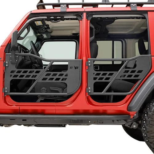 Miniatura 8 de EAG Puerta tubular Safari con espejo lateral para Wrangler JL 2018-2022 solo 4 puertas