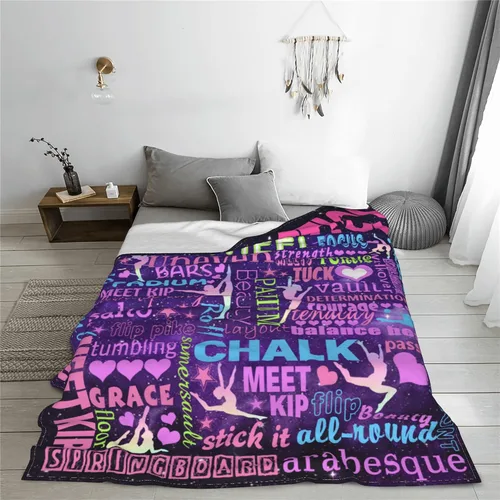 Miniatura 3 de Mantas de gimnasia para niñas, regalos de gimnasia para niñas, amantes de la gimnasia, artículos de gimnasia, decoración de fiesta de Navidad