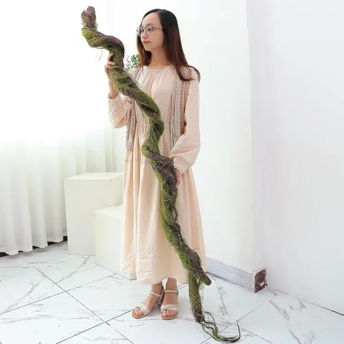 Miniatura 2 de Ramas de árbol artificiales de 70.86 pulgadas, enredaderas de reptiles, ramitas de árbol falso, liana para flores de cerezo, guirnalda de vid