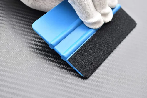 Miniatura 4 de Gebildet Escobilla de fieltro negra duradera de 4 pulgadas para envoltura de película de vinilo para coche, escobilla de tintado de ventana