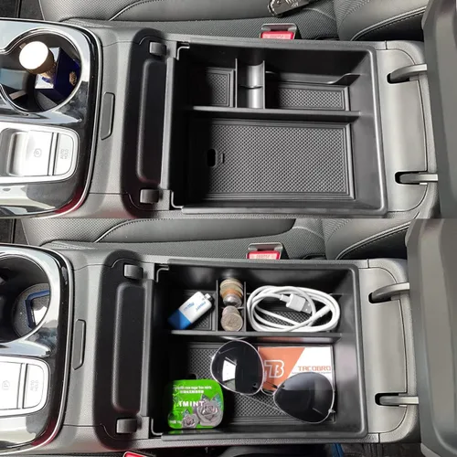 Miniatura 3 de Organizador de Consola Central TACOBRO Compatible con Hyundai 2022-2024 Tucson Plug-in Hybrid/Hybrid todos los acabados y Tucson Gas Limited y Santa