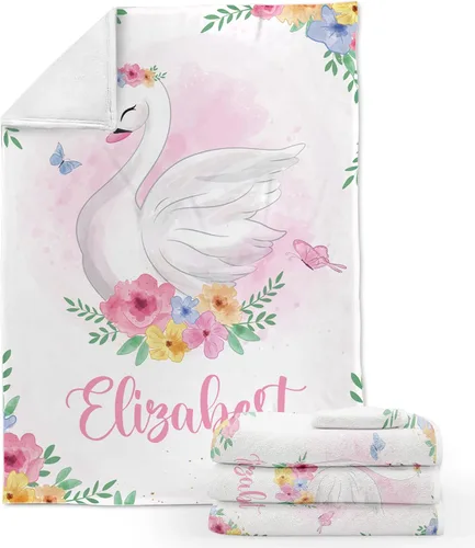 Miniatura 12 de ZouZou Mantas de bebé personalizadas con nombre, mantas de bebé personalizadas para niñas, manta de bebé de oso, el mejor regalo para bebé, recién