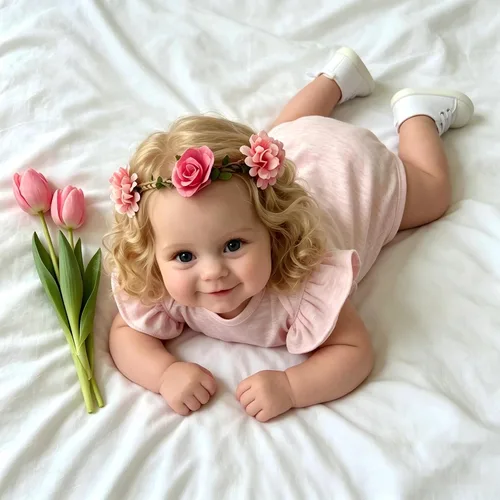 Miniatura 5 de iCradle Lovely Real Look Reborn Baby Doll Girl - Muñeca de silicona de 20 pulgadas con pelo rubio arraigado, juguete realista para niños pequeños a